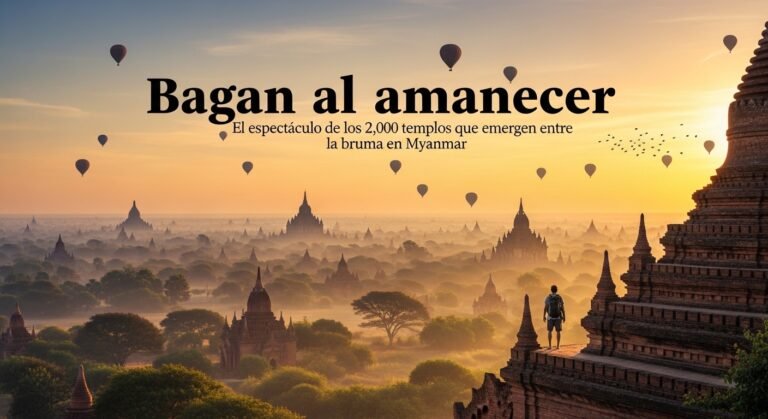 Bagan al amanecer: El espectáculo de los 2,000 templos que emergen entre la bruma en Myanmar